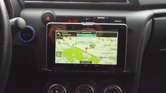 Tablet as car navigation
