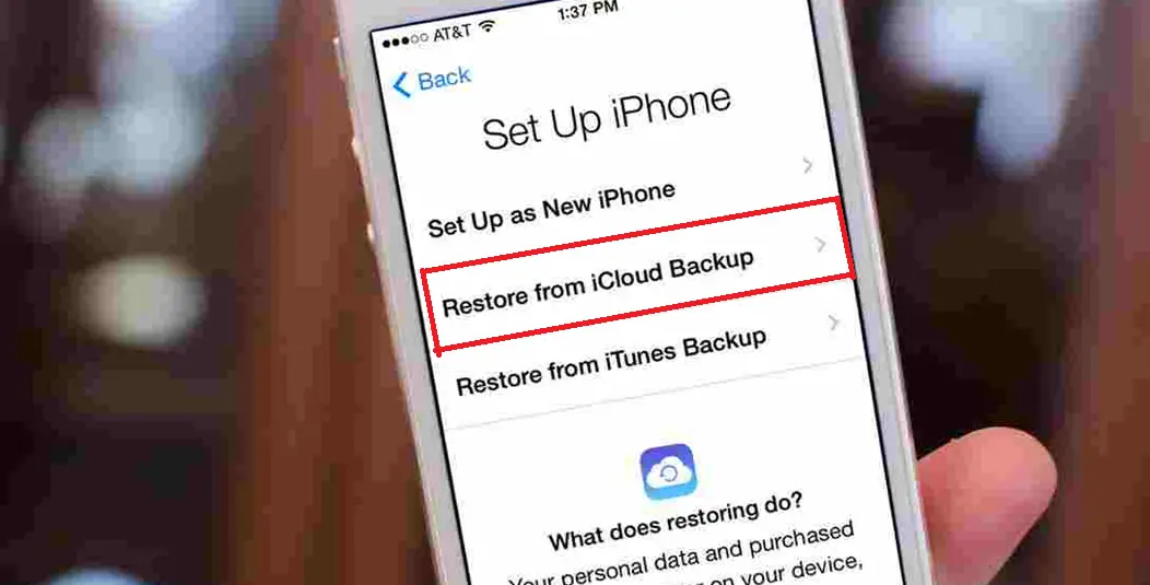 Restoring Iphone