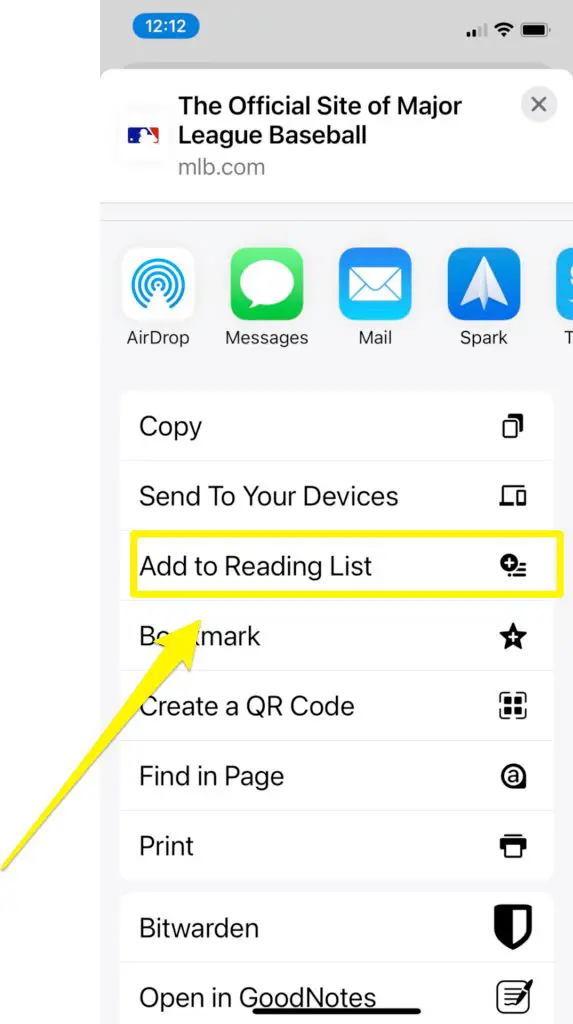 Chrome Reading List on Chrome for iOS, iPhone, and iPad. 
