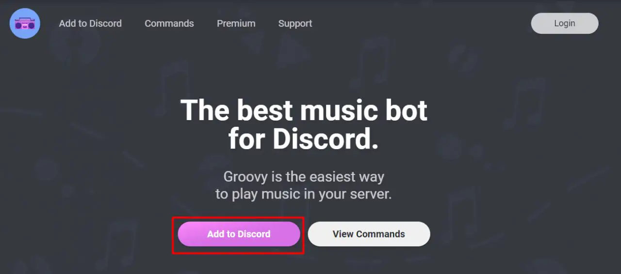Discord Music Bot Groovy