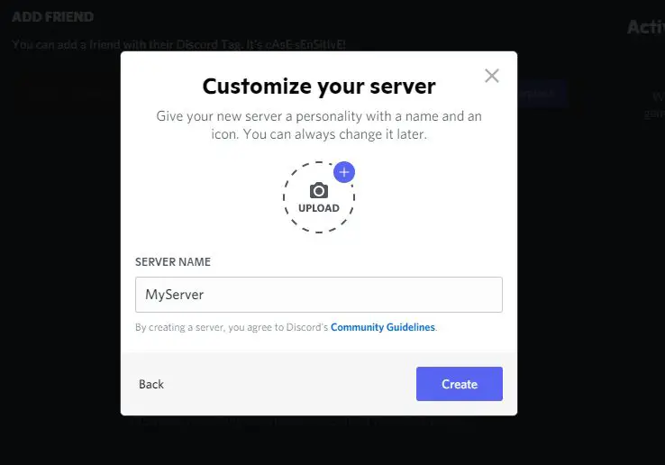 Customize server to play music on discord